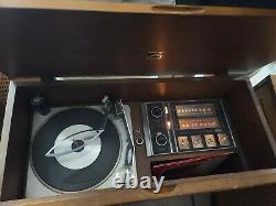 Vintage Victrola RCA Victor Record Player Tuner And Satellite Speakers