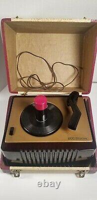 Vintage Victrola Rca Victor Record Player Model 45-ey-2 Working