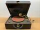 Works! Vintage Antique Portable Rca Victrola Suitcase Orthophonic Record Player