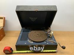WORKS! Vintage Antique Portable RCA Victrola Suitcase Phonograph Record Player