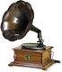 Working Gramophone Phonograph Antique Look Functional Model-brass Gramophone