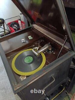 Working vintage portable record player